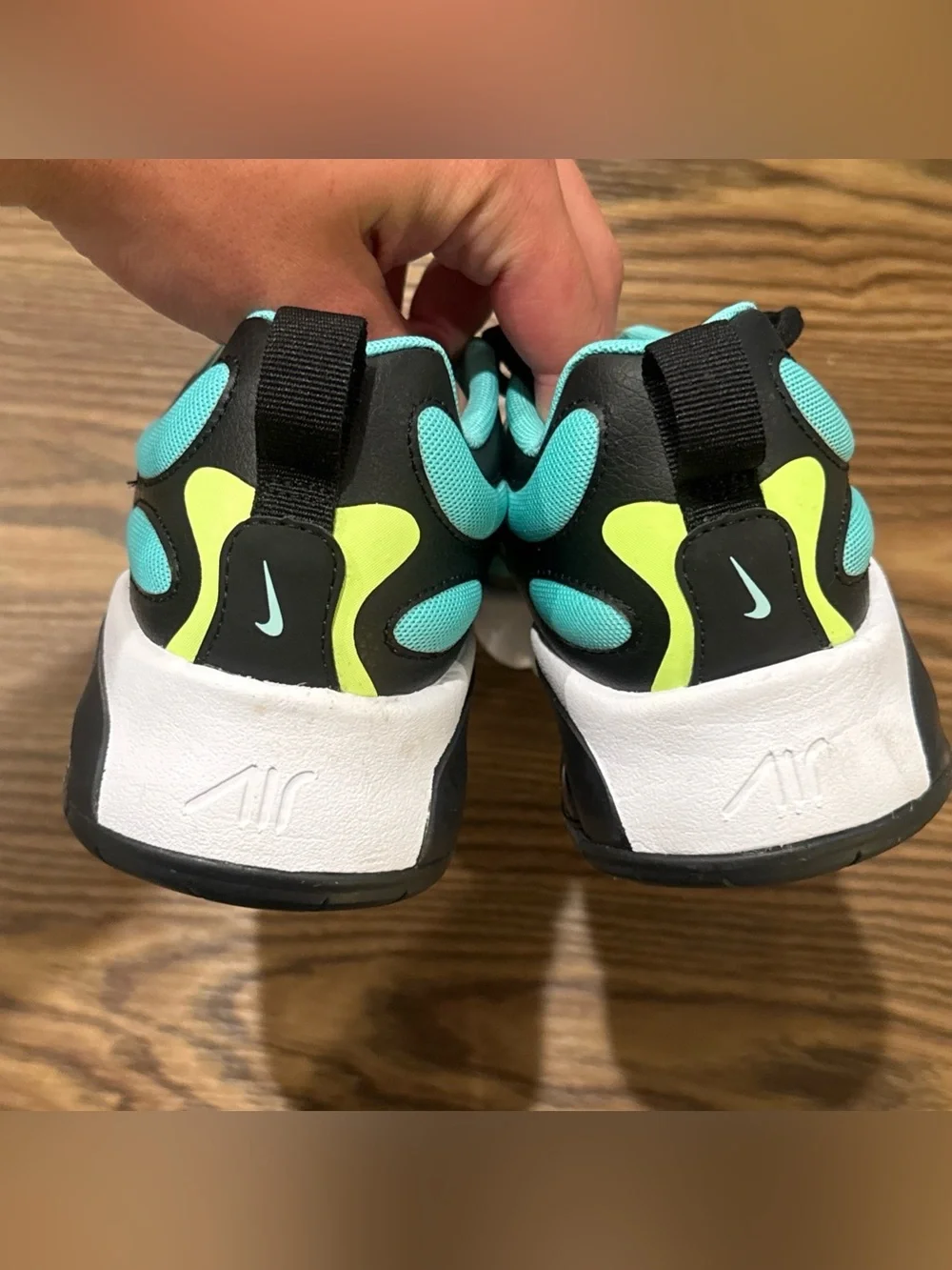 Size 7Y Nike Air Max Exosense Shoes Green Blue Training Sneakers CN7876-300